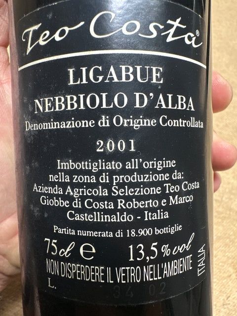 Nebbiolo d'Alba Teo Costa 2001