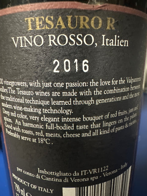 Tesauro fra Valpantena 2016