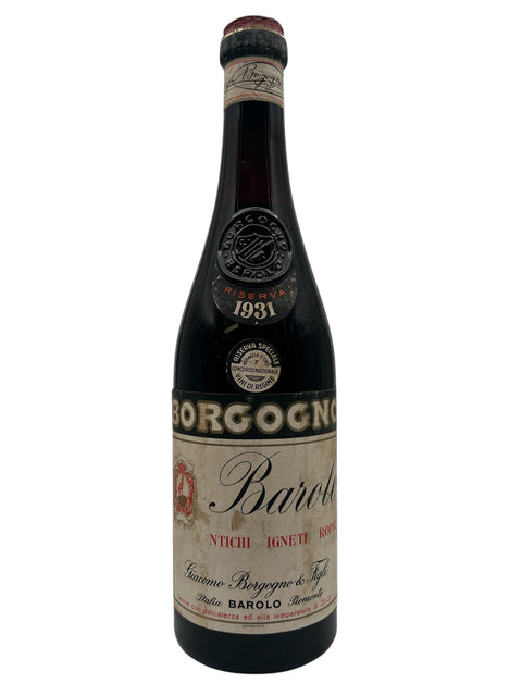 Barolo Piemonte Giacomo Borgogno & Figli 1931 Riserva