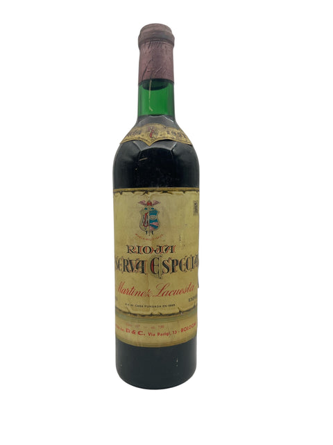 Flaske af Martinez Lacuesta Rioja Reserva Especial 1964 rødvin