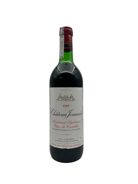 Château Jouanin 1985 flaske rødvin fra Côtes de Castillon