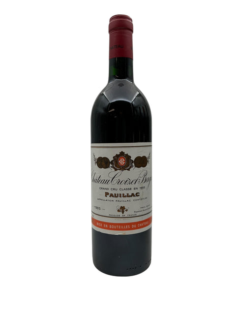 Flaske af Château Croizet Bages Pauillac 1995 rødvin