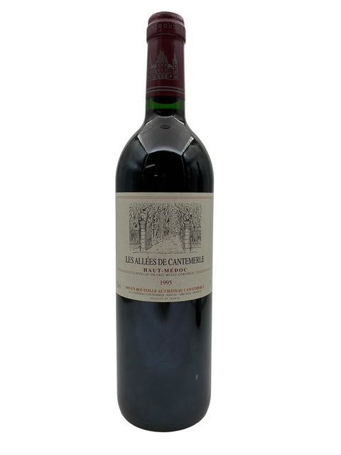 Flaske af Les Allées de Cantemerle 1995 fra Bordeaux