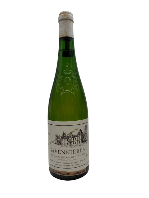 Flaske af Savennières Closel 1990 hvidvin
