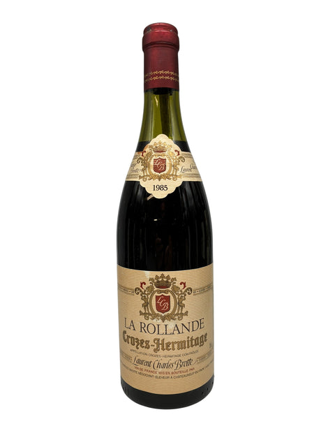 Flaske af La Rollande 1985 Crozes-Hermitage rødvin