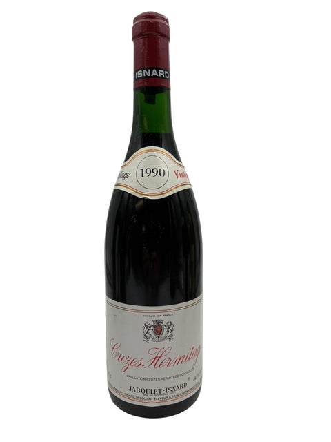 Flaske af Crozes Hermitage Jaboulet Isnard 1990 rødvin