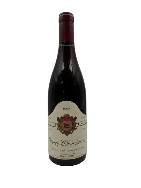 Flaske af Gevrey-Chambertin Hubert Lignier 1998 rødvin