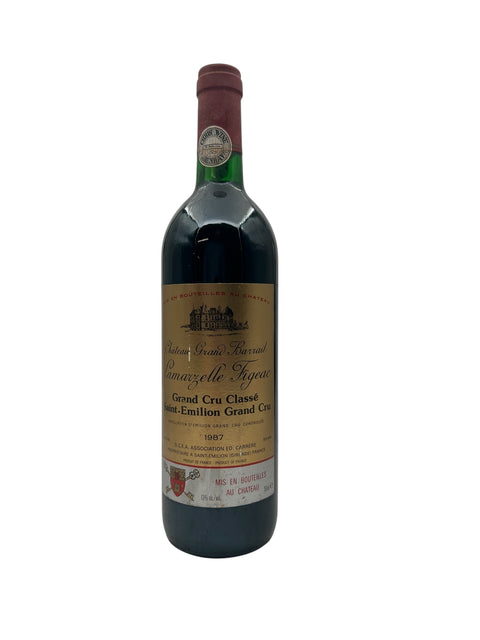 Flaske af Saint-Emilion Grand Barrail 1987 rødvin