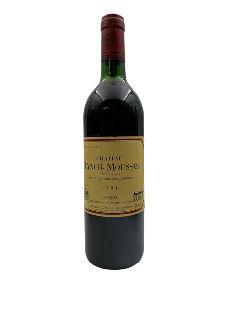 Château Lynch-Moussas Pauillac rødvin flaske 1991