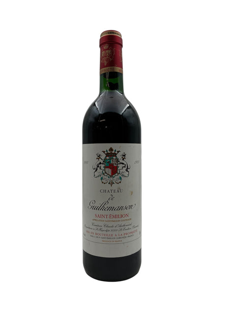 Flaske af Château de Guilhemanson 1998 rødvin