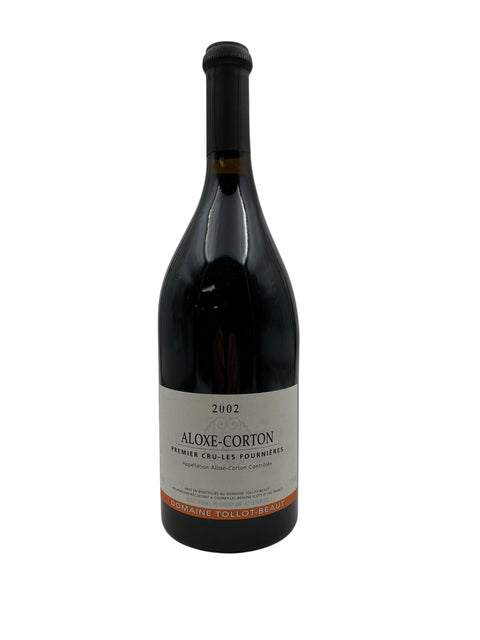 Flaske af Aloxe-Corton rødvin fra 2002 Domaine Tollot-Beaut