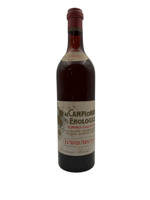 Flaske af Barbaresco Giovanni Parola 1962 rødvin
