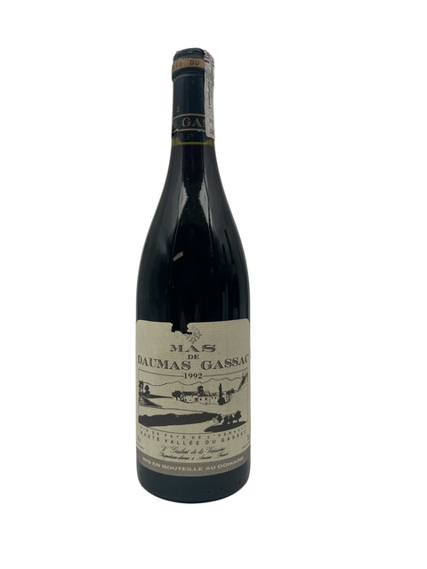Flaske af Mas de Daumas Gassac 1992 rødvin
