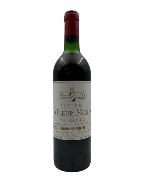Flaske af La Fleur Milon Chateau 1982 rødvin