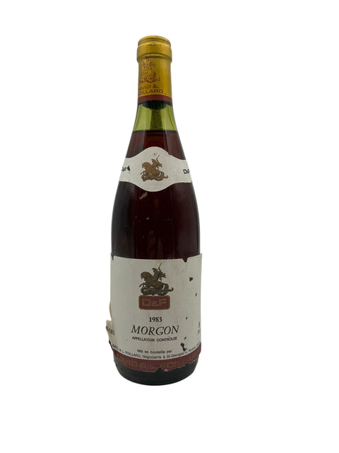 Flaske af Morgon 1983 David & Foillard rødvin
