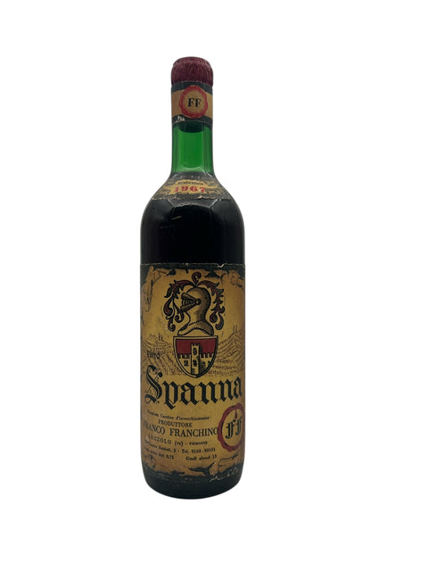 Flaske Spanna Franco Franchino 1964 rødvin