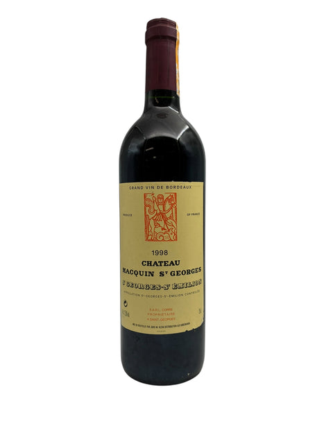 Flaske af Chateau Macquin St Georges 1998 rødvin