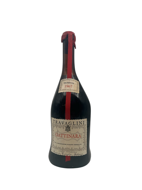 Flaske af Gattinara Travaglini 1967 rødvin