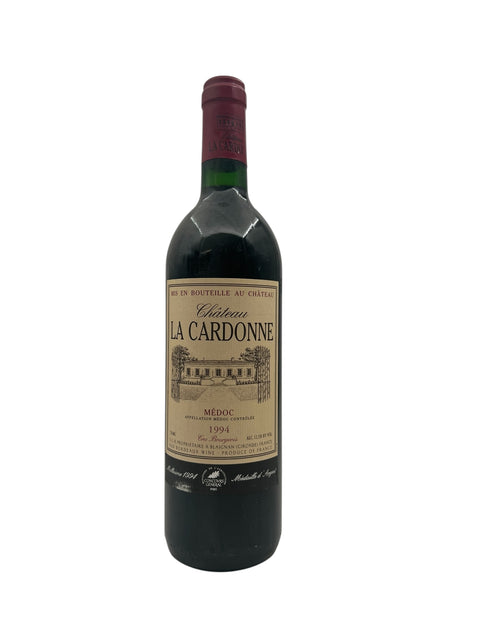 Flaske med Château La Cardonne 1994 Médoc rødvin