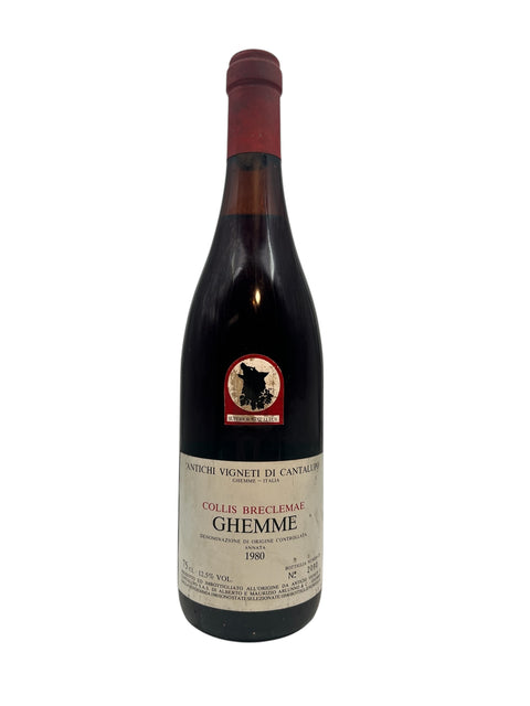 Ghemme rødvin fra Antichi Vigneti di Cantalupo 1980 flaske