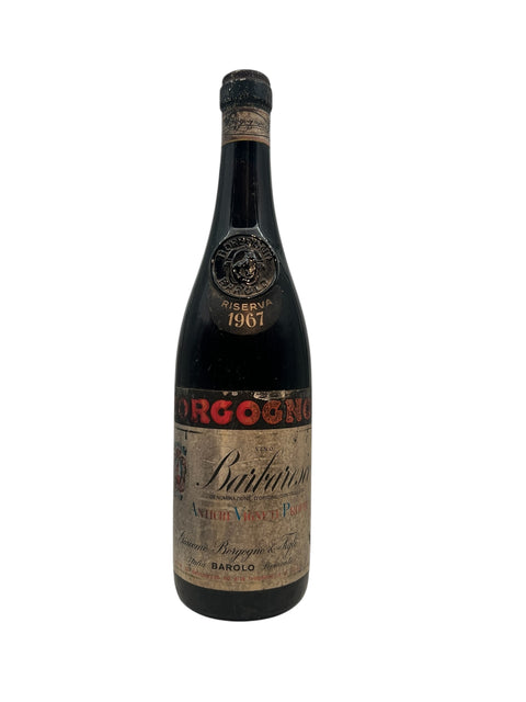 Vintage Barbaresco Borgogno 1967 flaske