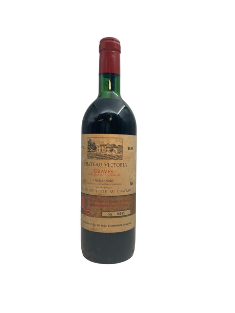 Flaske af Chateau Victoria Graves 1983 rødvin