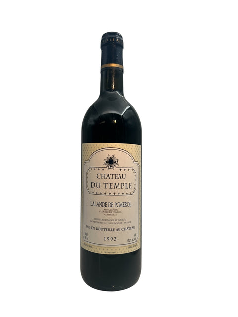 Flaske Lalande de Pomerol Chateau du Temple 1993 rødvin