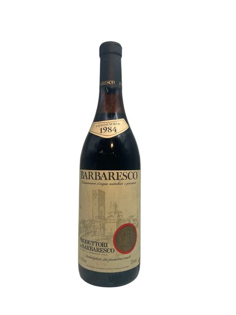 En flaske Barbaresco 1984 fra Produttori del Barbaresco