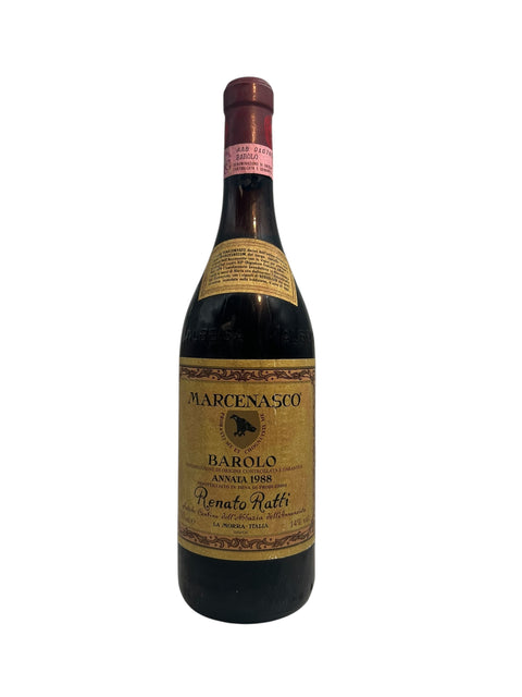 Flaske af Barolo Renato Ratti 1988 rødvin
