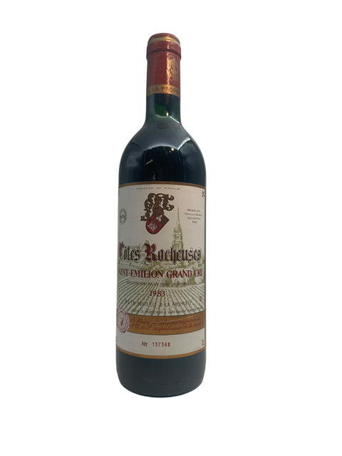Flaske af Côtes Rocheuses Saint Émilion 1983 Grand Cru rødvin