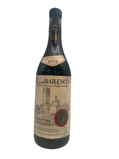 Flaske af Barbaresco 1973 fra Produttori del Barbaresco