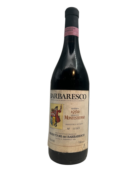 Barbaresco rødvin fra 1990 af Produttori del Barbaresco
