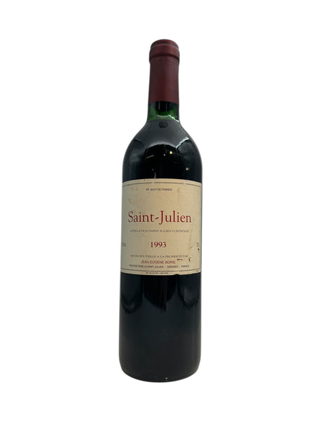 Flaske af Saint-Julien Jean-Eugène Borie 1993 rødvin