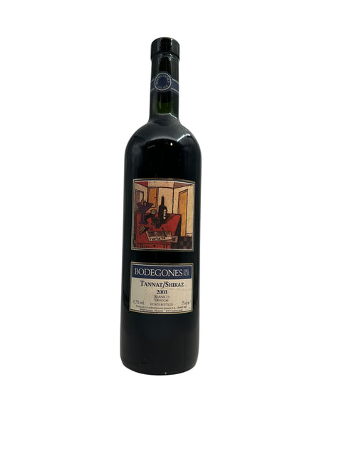 Flaske af Tannat Shiraz Bodegones del Sur 2003 rødvin