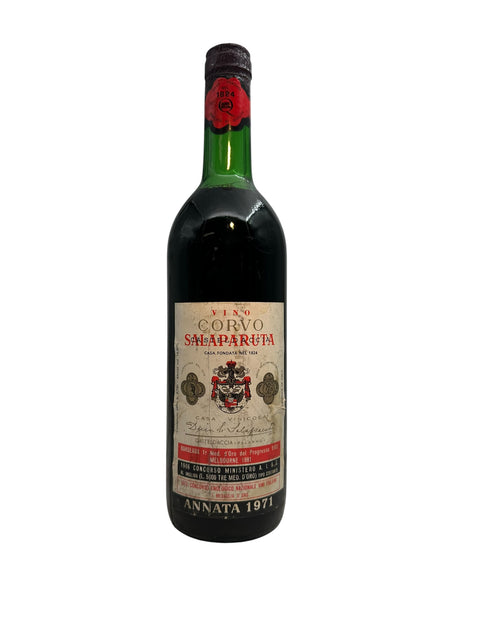 Corvo Duca di Salaparuta 1971 rødvin flaske