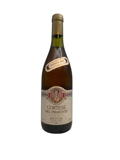 Flaske af Cortese del Piemonte fra 1989