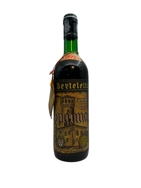 Flaske Spanna Berteletti 1970 rødvin