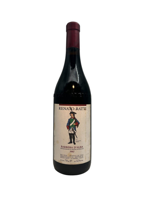 Flaske Barbera d'Alba Renato Ratti 2002 rødvin