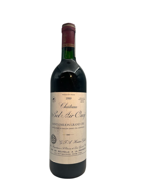 Flaske af Château Bel-Air Ouÿ 1989 Saint-Émilion Grand Cru rødvin