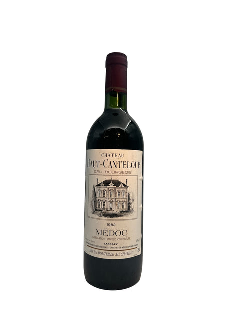Flaske af Médoc Château Haut-Canteloup 1982 rødvin