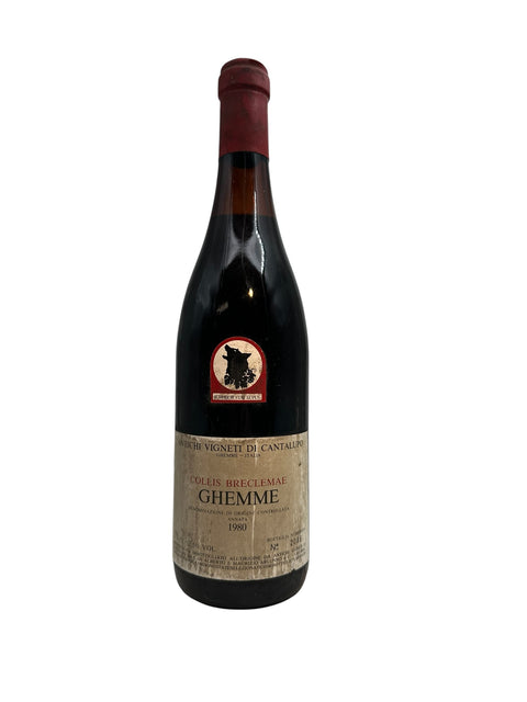 Flaske af Collis Breclemae Ghemme 1980 fra Antichi Vigneti di Cantalupo