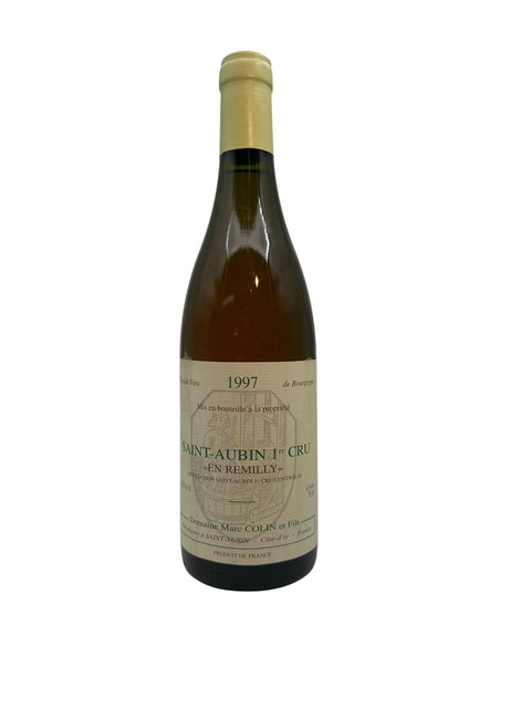 Flaske af Saint-Aubin Domaine Marc Colin 1997 hvidvin