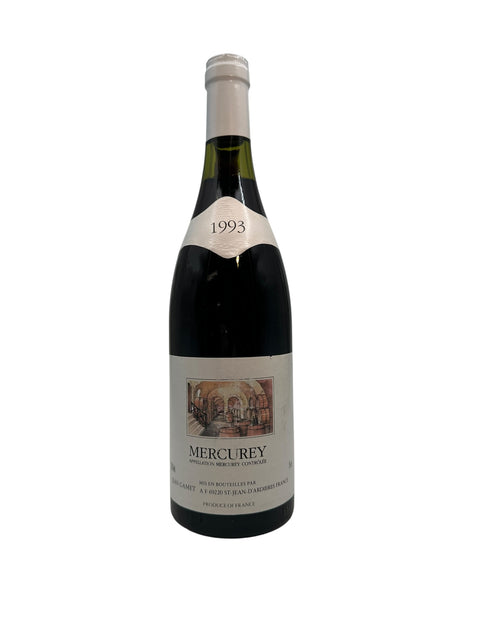 Flaske af Mercurey Jean Gamet 1993 rødvin