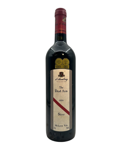 Flaske af The Dead Arm d'Arenberg 1999 rødvin