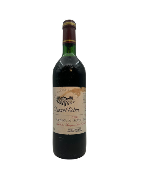 Flaske af Chateau Robin Puisseguin Saint-Émilion 1988
