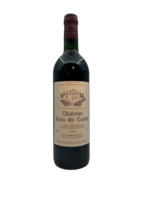 Flaske af Château Bois de Cadet 1995 rødvin