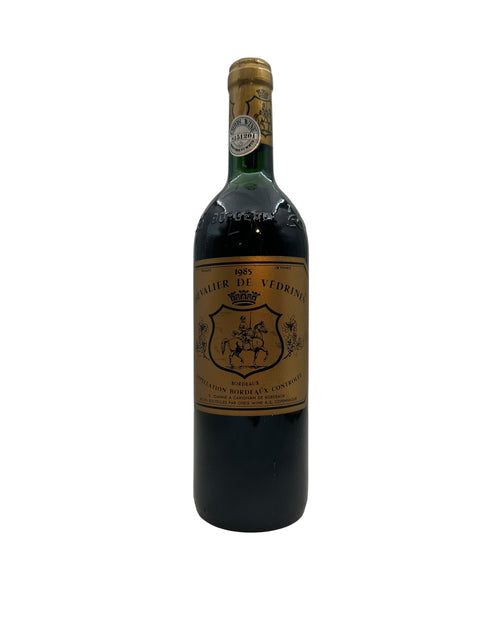 Billede af Chevalier de Védrines 1985 rødvin fra Bordeaux.