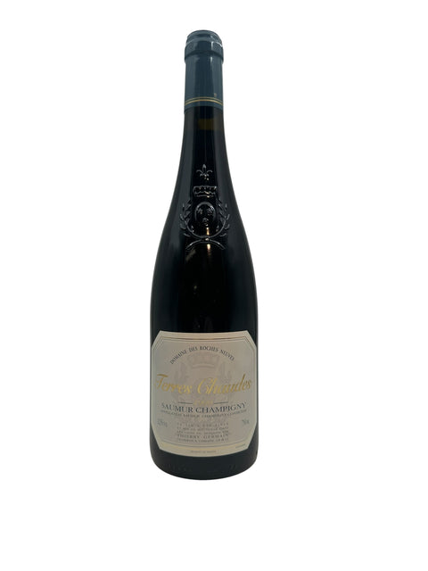 Flaske af Terres Chaudes Saumur Champigny rødvin 2020