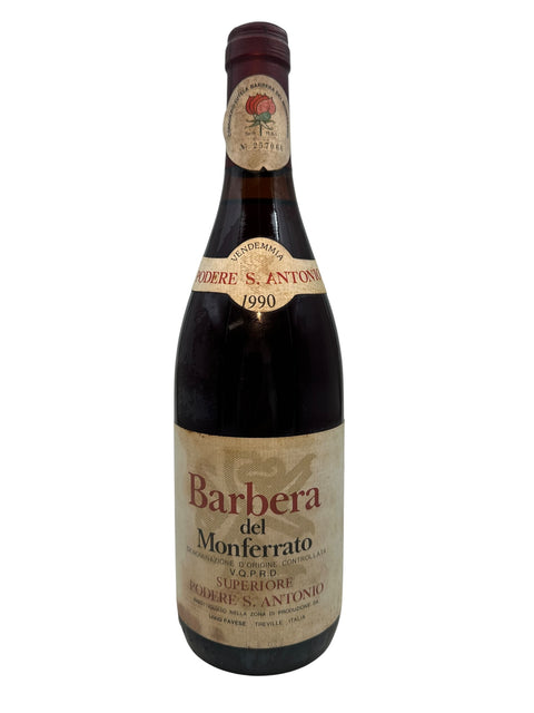 Flaske af Barbera del Monferrato Podere S. Antonio 1990