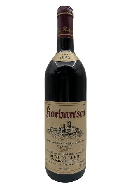 Flaske af Barbaresco Minuto Luigi 1982